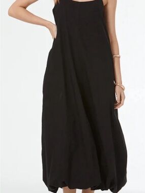 Young Fabulous & Broke Black Maxi Slip Dress in NAVY BLUE